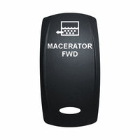 Technoexpress Shop black rocker switch actuator labeled MACERATOR FWD with white icon