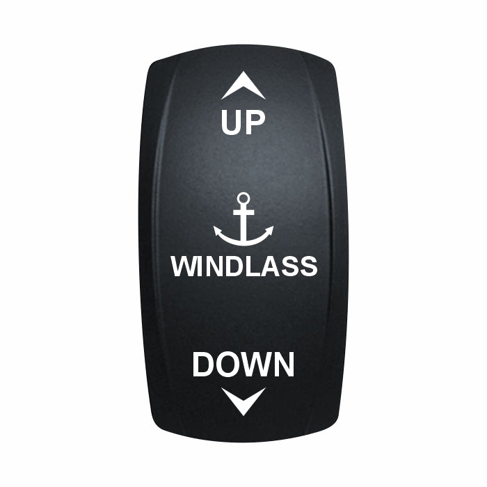 Technoexpress Shop WINDLASS rocker switch with UP arrow, anchor icon and DOWN label