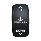 Technoexpress Shop WINDLASS rocker switch with UP arrow, anchor icon and DOWN label