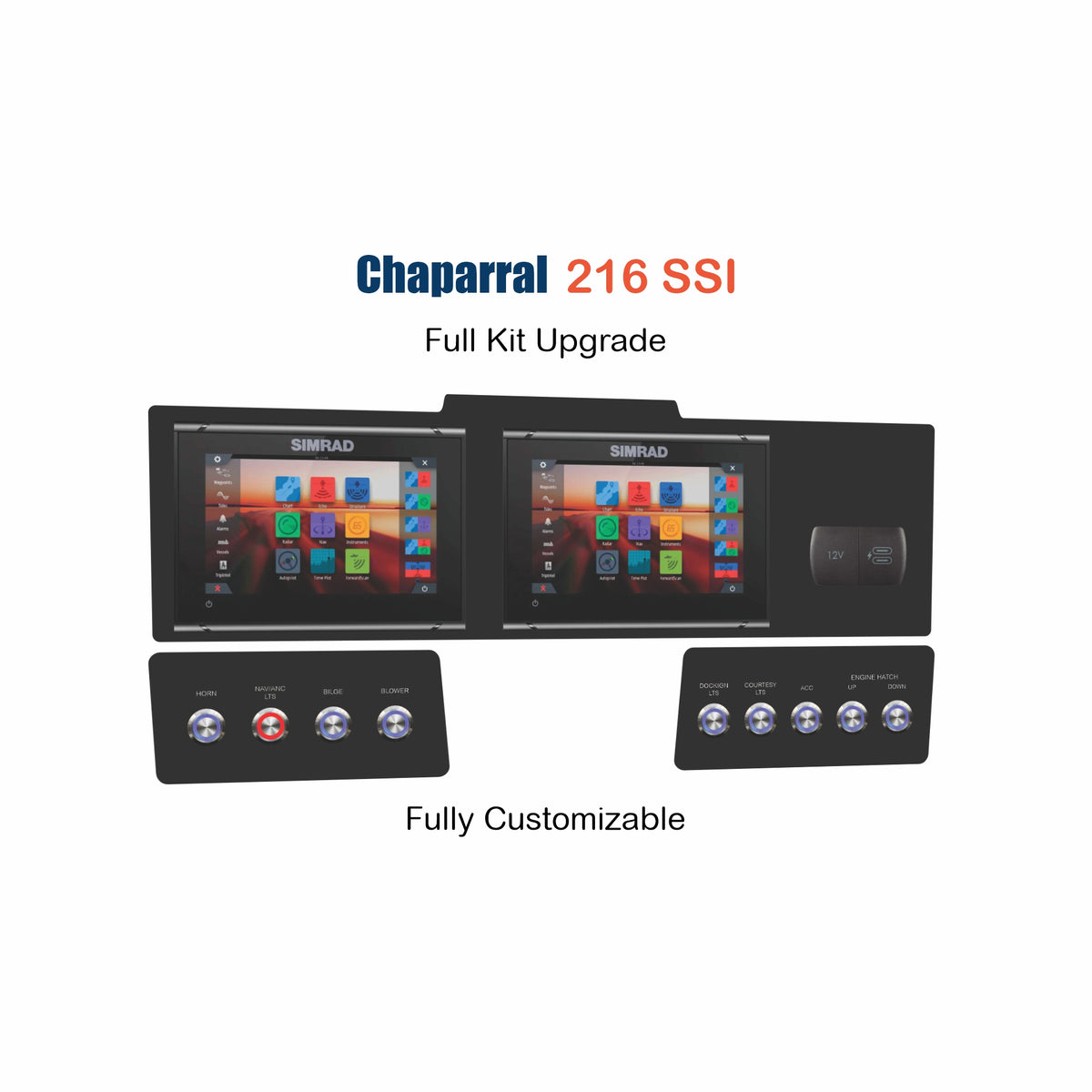 Chaparral 216 SSI Full Kit Replacement with custom etching