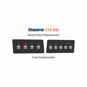 Chaparral 216 SSI Dash Panel Replacement with custom etching