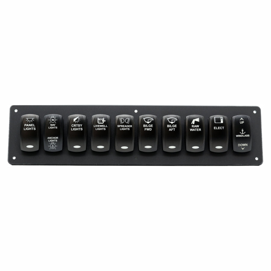 10 Switch Blacklit Ready Contura V Panel