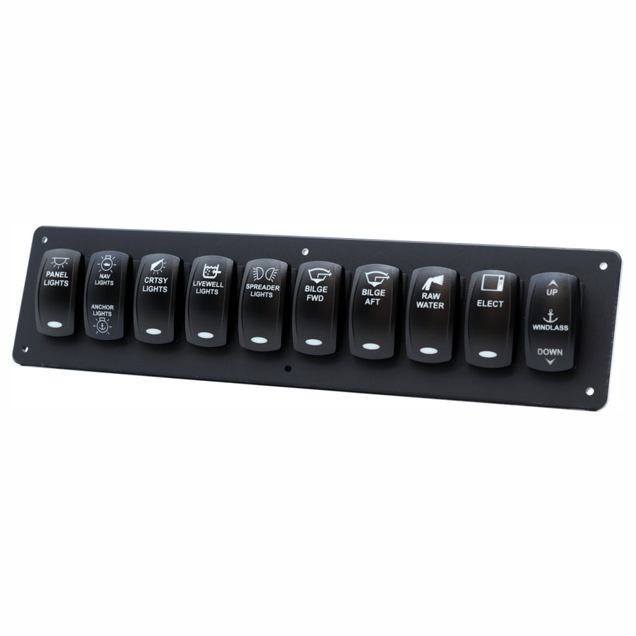 10 Switch Blacklit Ready Contura V Panel
