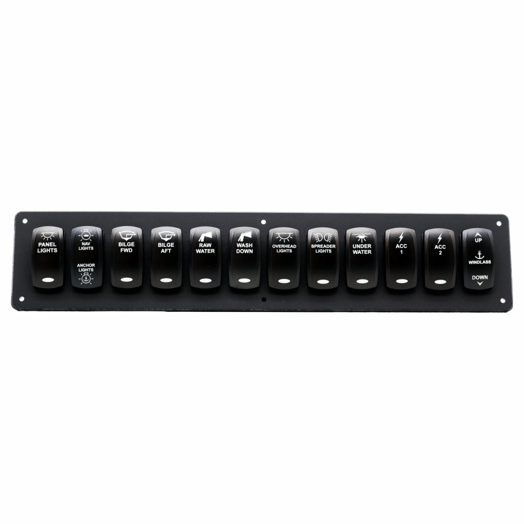 12 Switch Blacklit Ready Contura V Panel