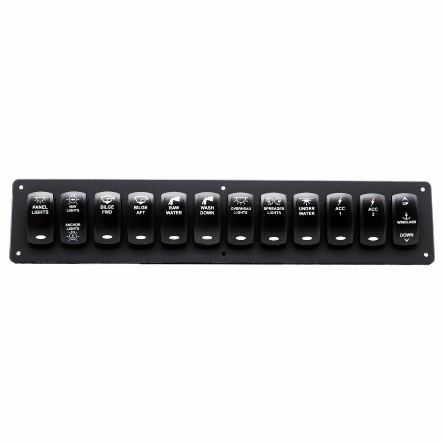 12 Switch Blacklit Ready Contura V Panel
