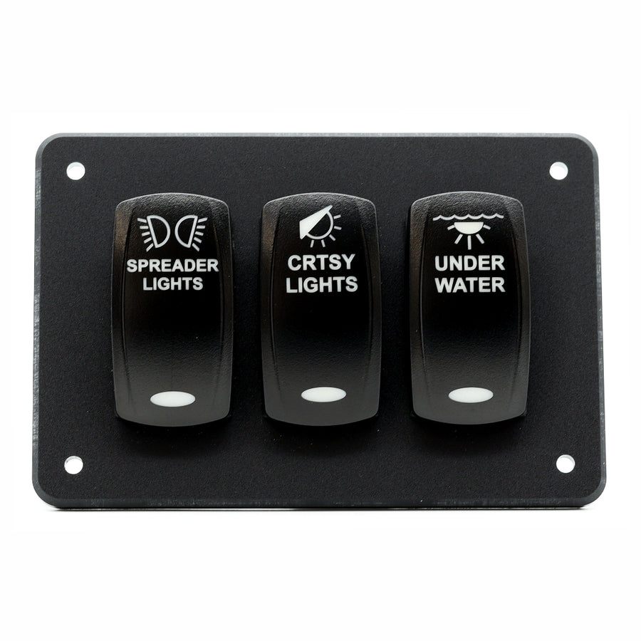 3 Switch Blacklit Ready Contura V Panel
