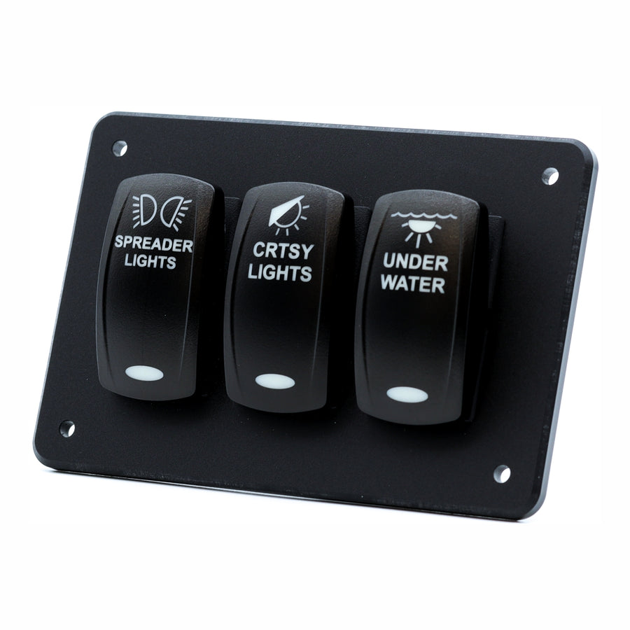 3 Switch Blacklit Ready Contura V Panel
