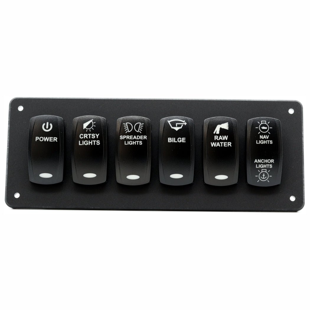 6 Switch Blacklit Ready Contura V Panel