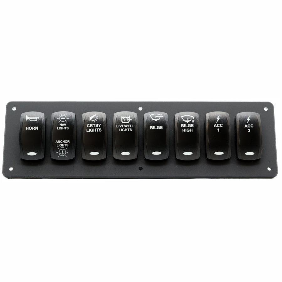 8 Switch Blacklit Ready Contura V Panel