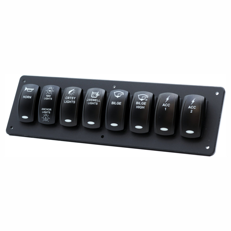 8 Switch Blacklit Ready Contura V Panel