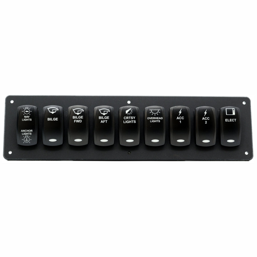 9 Switch Blacklit Ready Contura V Panel