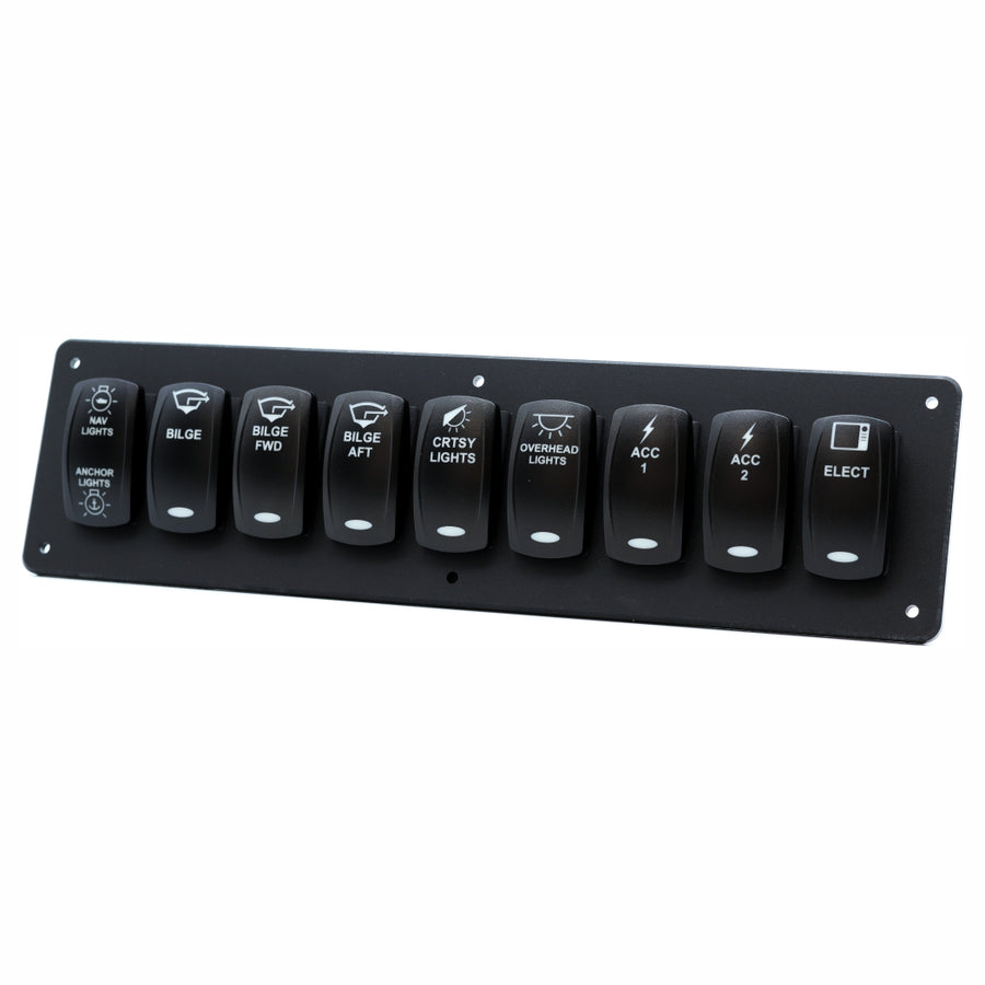 9 Switch Blacklit Ready Contura V Panel