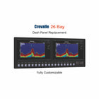 Crevalle 26 Bay Dash Panel Replacement with custom etching