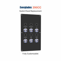 Key West 2300 Switch Panel Replacement with custom etching