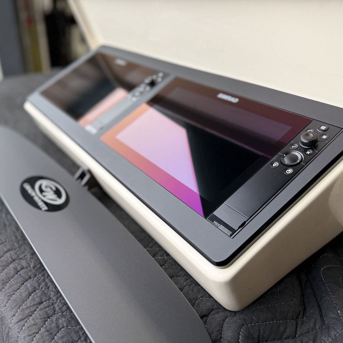 Grady-White 305 Express Dash Panel Replacement with custom etching