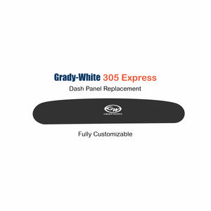 Grady-White 305 Express Dash Panel Replacement with custom etching