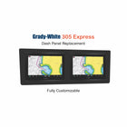 Grady-White 305 Express Dash Panel Replacement with custom etching