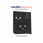 Grady-White 305 Express Ignition Switch Panel Replacement with custom etching