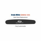 Grady-White Bimini 336 Dash Panel Replacement with custom etching