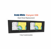 Grady-White Canyon 336 Dash Panel Replacement with custom etching