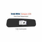 Grady-White Canyon 336 Dash Panel Replacement with custom etching