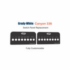 Grady-White Canyon 336 Switch Panel Replacement with custom etching