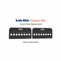 Grady-White Canyon 336 Switch Panel Replacement with custom etching