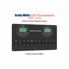 Grady White Tournament Switch Panel Replacement with custom etching