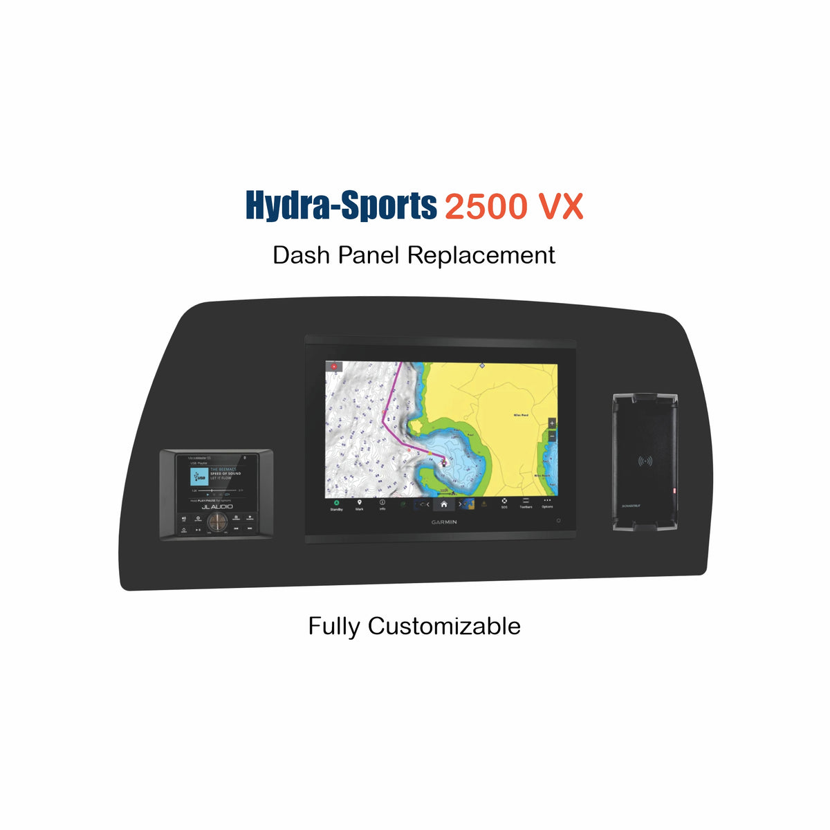 Hydra Sports 2500VX Dash Panel Replacement with custom etching