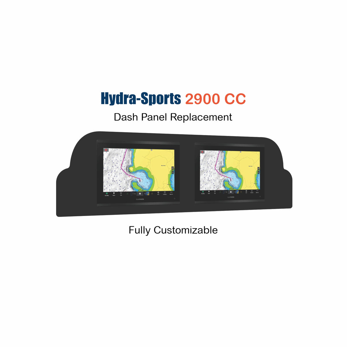 Hydra Sports 2900 CC Dash Panel Replacement with custom etching