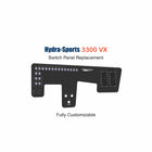 Hydra Sports 3300VX Switch Panel Replacement with custom etching