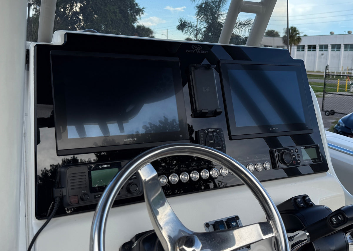 Key West 244 CC Dash Panel Replacement with custom etching