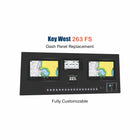 Key West 263 FS replacement boat dash panel with integrated switch panel and precision-cut custom fit