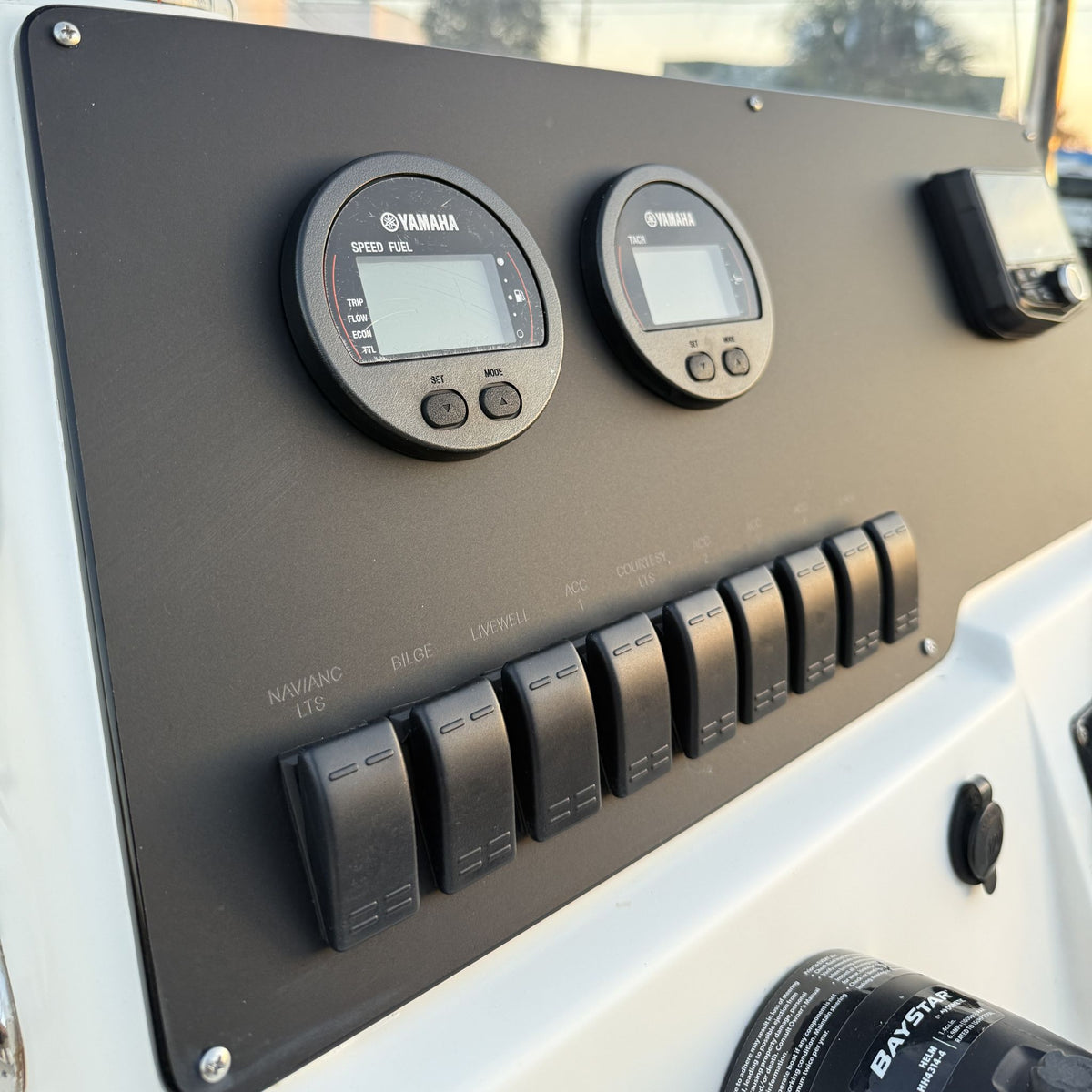 Keywest 1720 Sportsman Dash Panel Replacement with custom etching