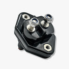 Bluewater panel-mount circuit breaker, angled close-up showing dual stud terminals and mounting holes