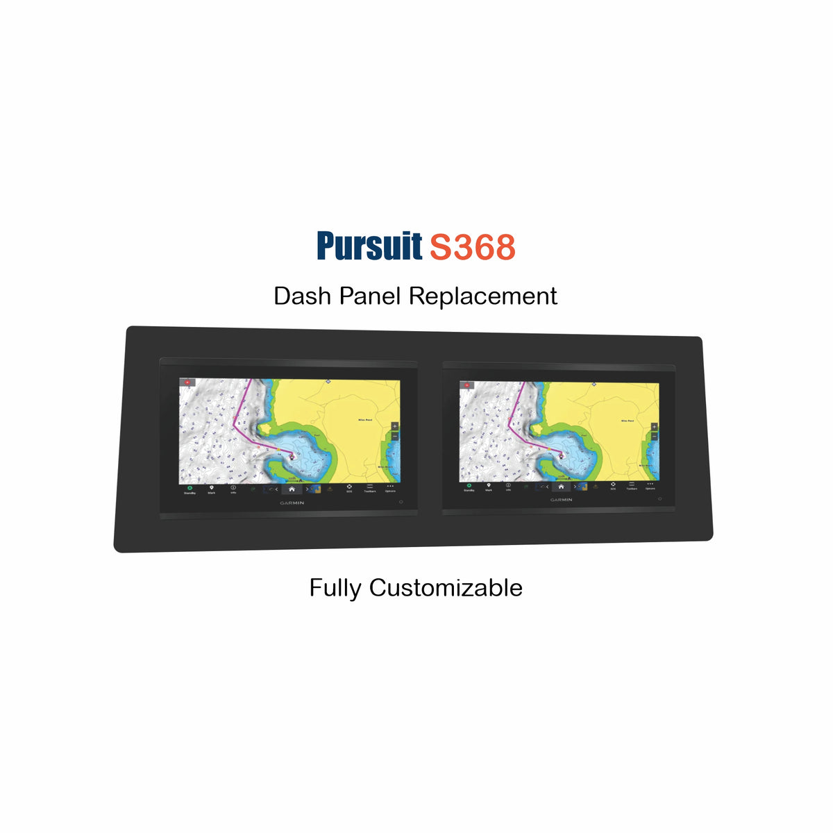 Pursuit S368 Dash Panel Replacement with custom etching