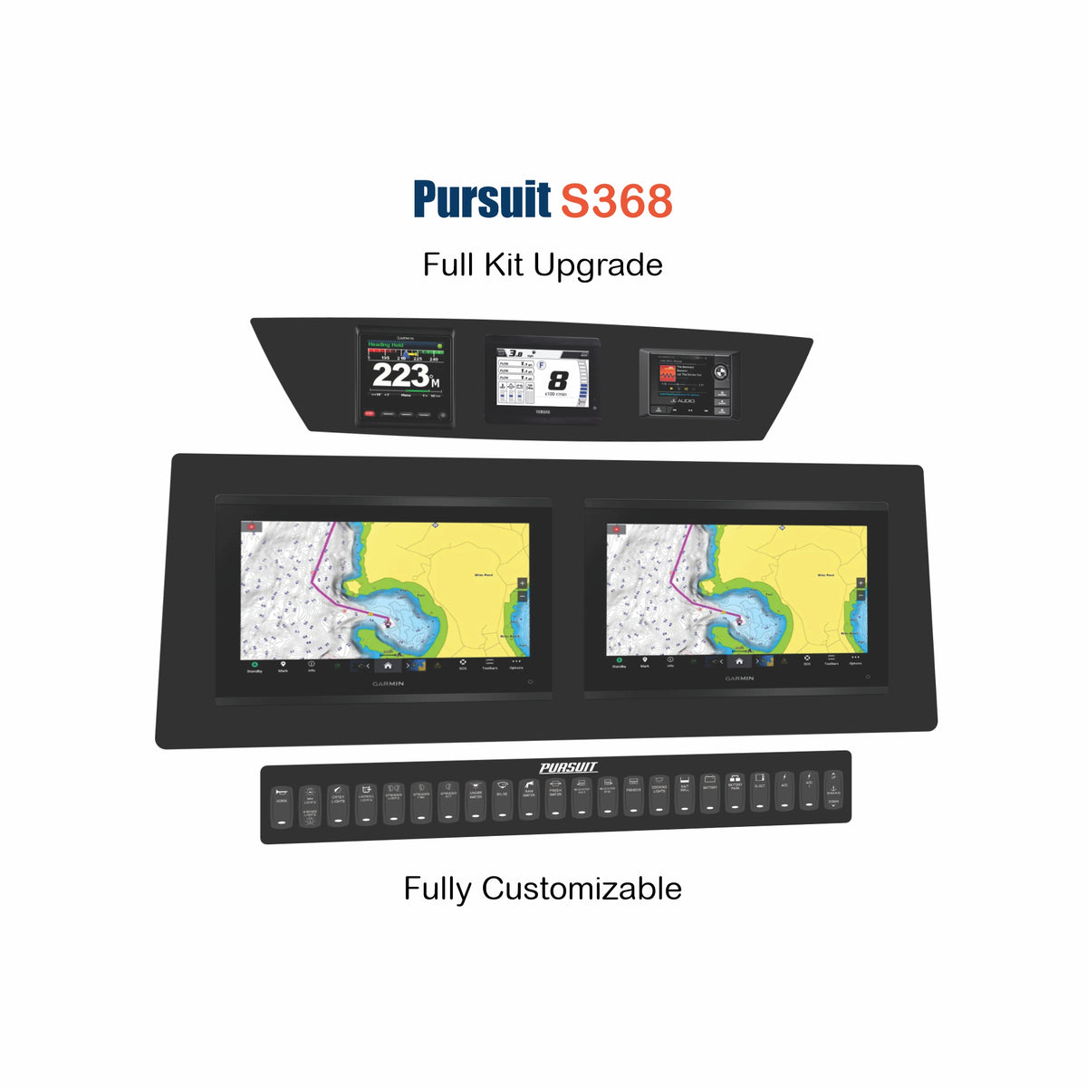 Pursuit S368 Full Kit Replacement with custom etching