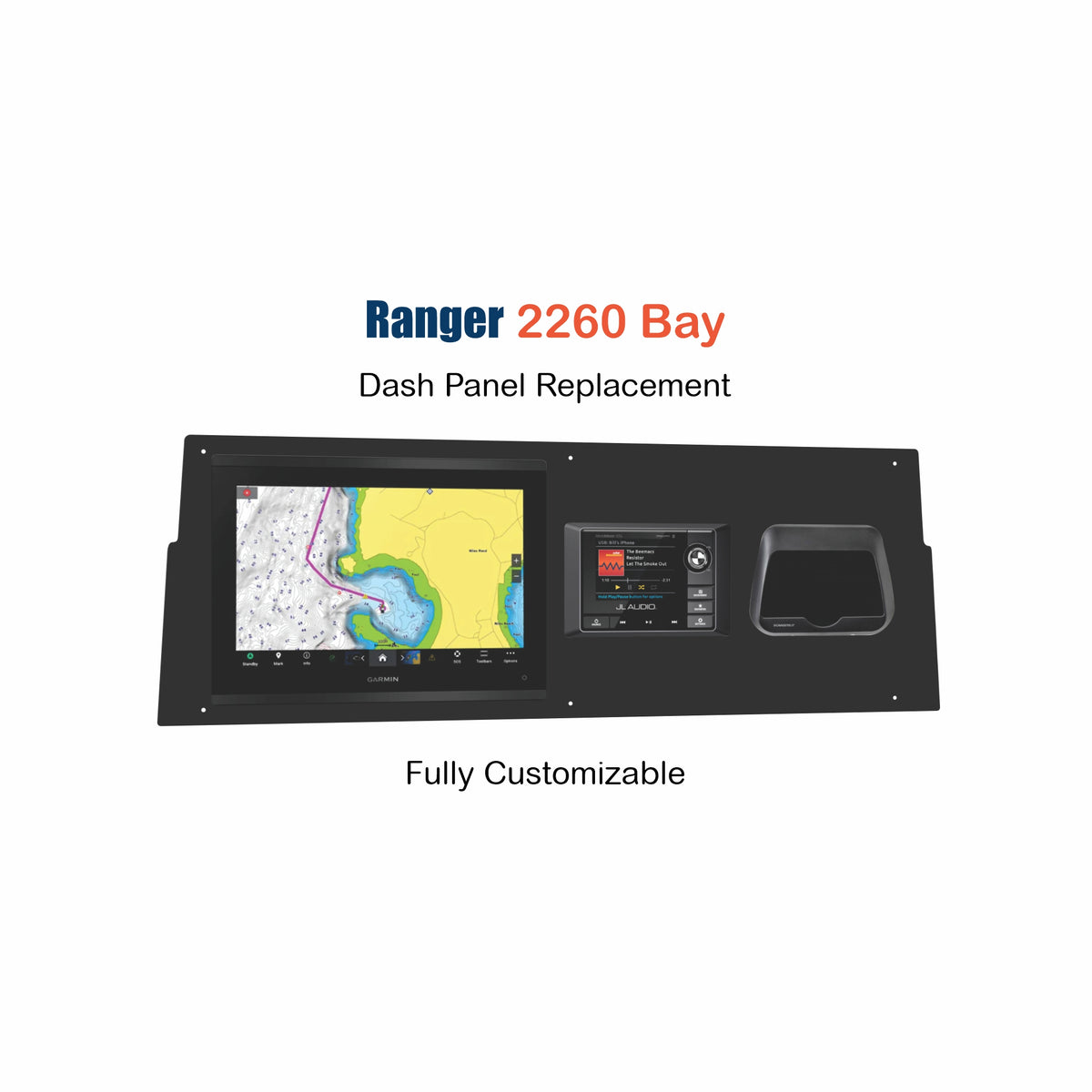 Ranger 2260 Bay Dash Panel Replacement with custom etching