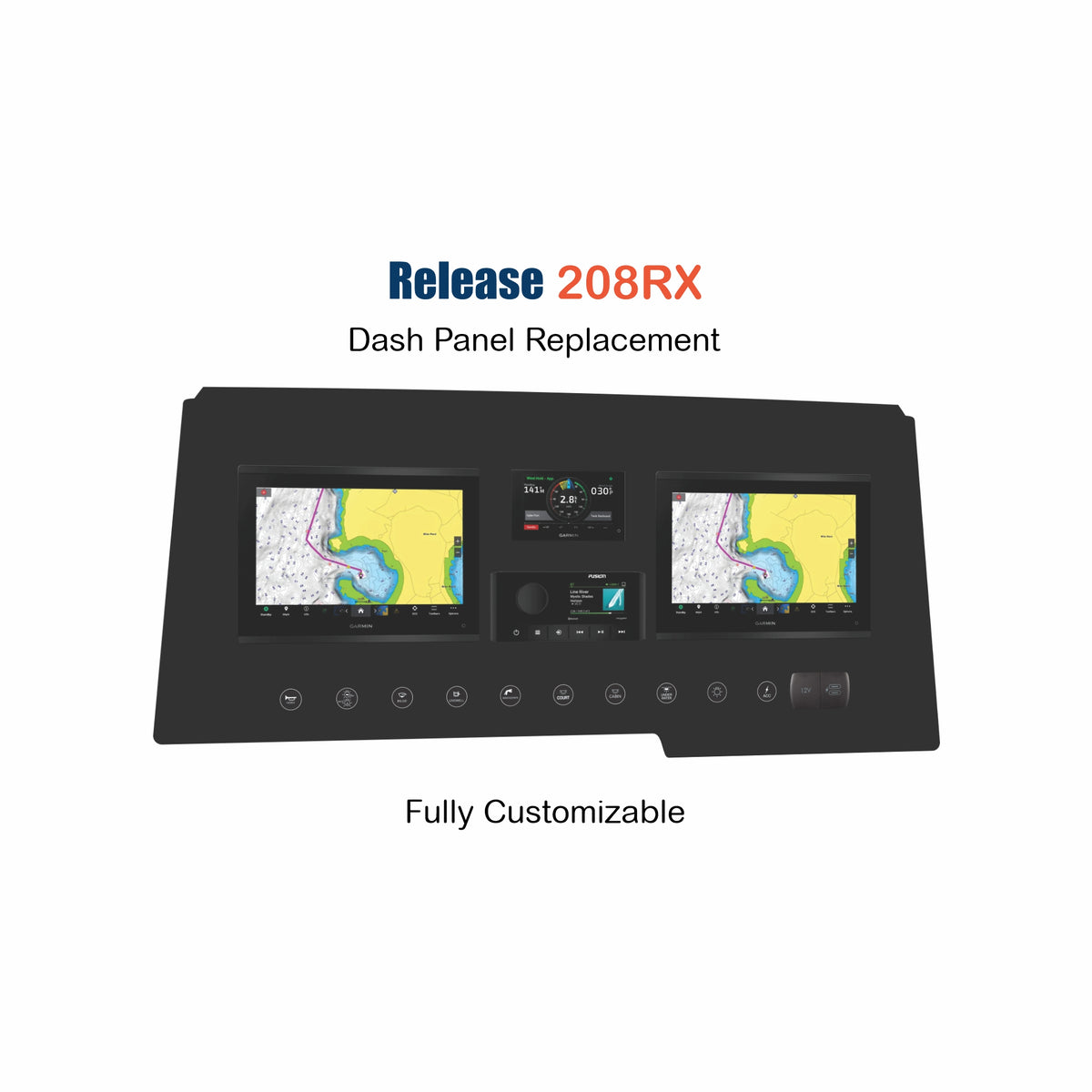 Release Dash Panel Replacement with custom etching
