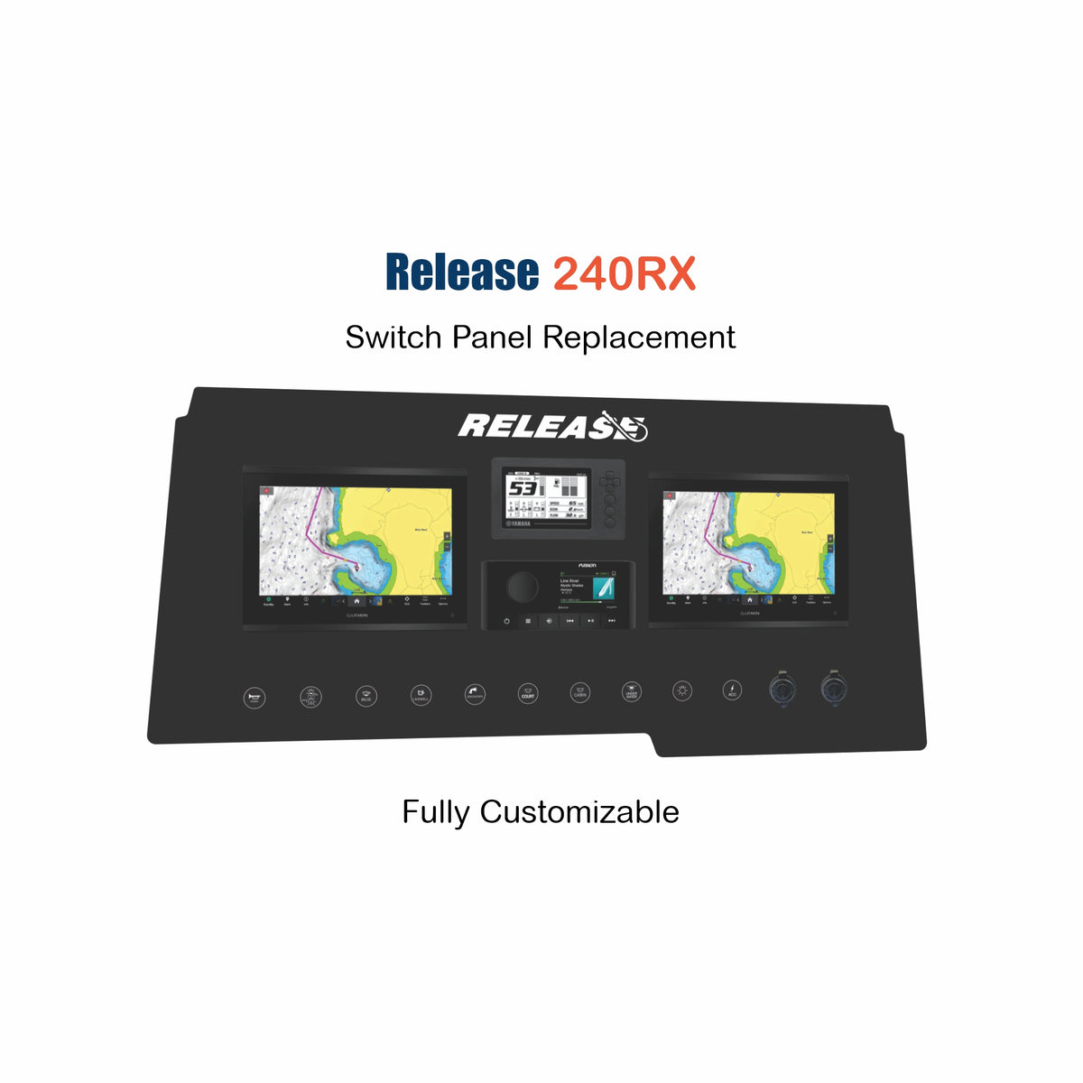 Release 240RX Switch Panel replacement with push button switches 