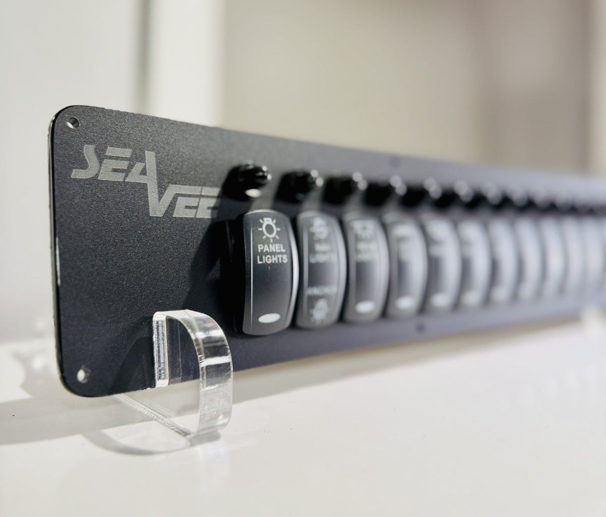 SeaVee 340B Switch Panel Replacement with custom etching