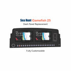 Seahunt Gamefish 25 Dash Panel Replacement with custom etching