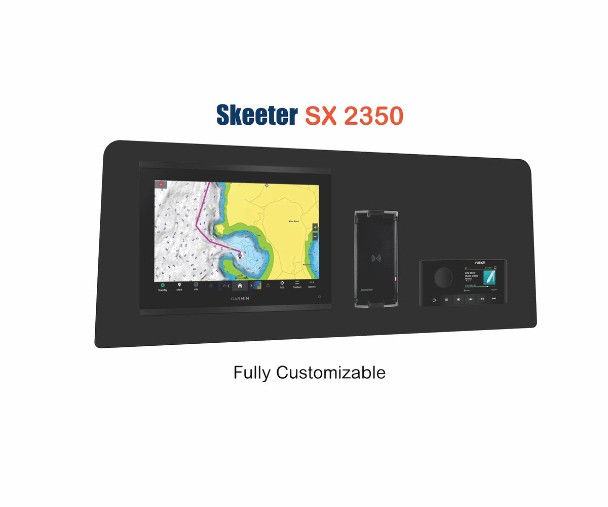 Skeeter SX 2350 Dash Panel Replacement with custom etching