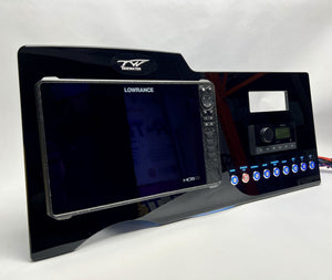 Tidewater 1910 Bay Max Dash Panel Replacement with custom etching
