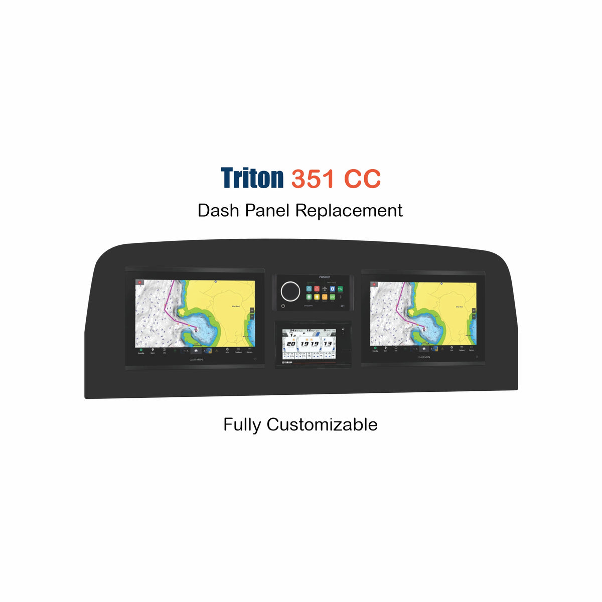 Triton 351 CC dash panel replacement with customizable features