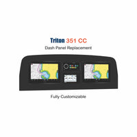 Triton 351 CC dash panel replacement with customizable features
