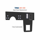 Switch panel replacement for Triton 351 CC with customizable features and custom etching options