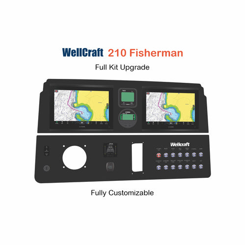 WellCraft 210 Fisherman Full Kit Replacement with custom etching