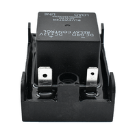 Bluewater 40 Amp sealed relay rear view showing dual spade terminals and mounting base with center screw hole