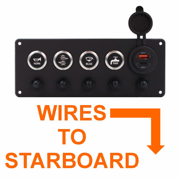 Wires to starboard